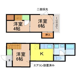 加藤貸家の物件間取画像